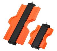 TOGEVAL 2 Pièces Jauge de Contour avec Verrou Outil de Mesure Précis pour Angles et Profils Règle Fine et Portable pour Menuiserie et Travail Du