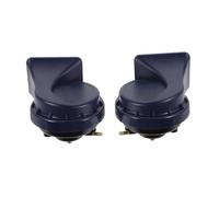 TOGEVAL 2 Pièces Klaxon Électrique à Double Escargot Compact et Étanche Signal Sonore Puissant pour Voitures et Véhicules Utilitaires