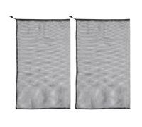 TOGEVAL 2 Pièces Lot de 2 Paquet de Ramassage en Filet Robuste pour Broyeur de Bois Électrique, 121 X 61 CM, Paquet de Rechange à Grosse Capacité Cordon de Serrage, Collecte des Déchets de