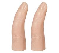 TOGEVAL 2 Pièces Main Artificielle en Silicone Réaliste et Flexible pour Entraînement Ongles, Toucher Naturel, Articulation Mobile, pour Formation Nail Tech et Étudiants