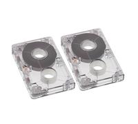 TOGEVAL 2 pièces Mini Cassette Audio Vierge Portable Compacte pour Enregistreur Vocal et Projets DIY Enregistrement Clair et Stable Lot