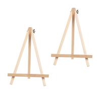 TOGEVAL 2 Pièces Mini Chevalet Portable pour Table Support de Tableau Petit Format Support pour Dessin et Photo Décorations Mariage et Expositions Artistiques