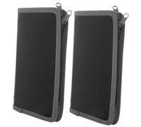 TOGEVAL 2 Pièces Organisateur de Reçus Portable Dossier Accordéon Multi Poches Rangement Documents et pour Bureau et Déplacements