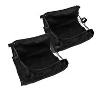 TOGEVAL 2 pièces Organisateur Poussette Multifonction Grand Compartiment de Rangement Pratique Pochette Suspendue sous Panier Accessoire Noir