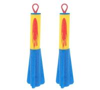 TOGEVAL 2 Pièces Petites Fusées de Lancer Eva pour Garçon et Filles | Rouge, Flexibilité, Ne Se Décolore Pas, Loisir en Plein Air Couleur Aléatoire