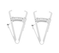 TOGEVAL 2 pièces Pince Mesure de Graisse Corporelle Calibre Plis Cutanés Compact et Résistant Échelle Précise pour Hommes et Femmes Appareil Portable pour Mesure Corps