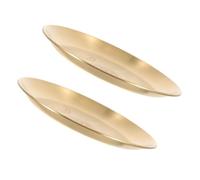 TOGEVAL 2 pièces Plateaux Rituels Pentagramme Métal Supports Bougies pour Oratoire Plateaux de Rangement Solides et Décoratifs pour Cérémonies Décorations Sacrées et Usage Domestique