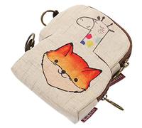 TOGEVAL 2 Pièces Porte-Monnaie Pochette Rangement Pochette de Rangement Sachet Zip Pochettes tripack minis Jouets Titulaire espèces Portefeuille Petit Porte Monnaie à Main Portable Lin