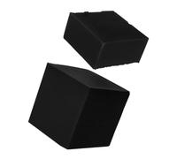TOGEVAL 2 Pièces Purificateur Cube Purificateur d'eau Auge Réservoir d'eau De Bétail Décor De Réservoir De Poisson Cube d'eau Aquarium pour Étangs Décor D'Aquarium Noir