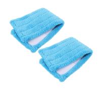 TOGEVAL 2 pièces Recharge pour Tête de Serpillière Microfibre Housse de Remplacement Bleu pour Sols Durs et Lisses Nettoyage Maison et Professionnel