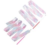 TOGEVAL 2 pièces Ribbons Colorés pour Garçon Fille Accessoires de Danse et Gymnastique avec Poignées pour Activités Artistiques et Entraînement