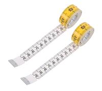 TOGEVAL 2 Pièces Ruban à Mesurer en Plastique pour Aveugles Précision Tactile, Outil Multifonction pour Couture et Travaux Manuels, pour Personnes Malvoyantes