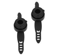 TOGEVAL 2 pièces Sonnette de Trottinette Amovible Plastique Accessoire Pratique pour Skateboard et Lot de Compatible Guidon Garçon Fille Noir