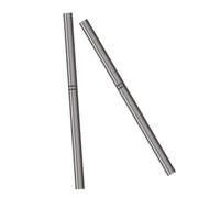 TOGEVAL 2 Pièces Stylo à Ongles En Cristal Trousse à Ongles Autocollants Sculpture Entrée Lampe Uv Pour Les Ongles Pinceaux Deux Gel De Construction Solide Clou Tube En Aluminium Dark Grey