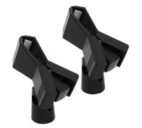 TOGEVAL 2 pièces Support de Microphone Réglable avec Clip U pour Microphones à Main Adaptateur à Vis Femelle pour Micros sans Fil Fil