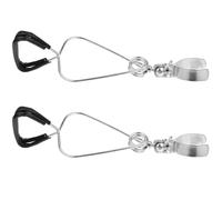 TOGEVAL 2 pièces Support Lampe Chauffante Reptile Pince Réglable Résistante Chaleur pour Terrarium Support Robuste pour Lampe Dome Tortue