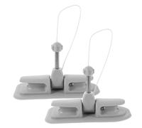 TOGEVAL 2 pièces Support pour Rames de Kayak et Bateau Gonflable Clips Réglables Alliage Aluminium et PVC Bases Robustes pour Rames Montage Latéral Stable pour Navigation Améliorée