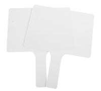 TOGEVAL 2 Pièces Tableau Blanc Effaçable à Sec Réversible Acrylique Rectangulaire avec Poignée, Outil Pédagogique pour t Activités Éducatives