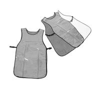 TOGEVAL 2 pièces Tablier de Barbier Imperméable Tpu Résistant à Huile Protection Taches Facile à Porter pour Coiffeurs Hommes et Femmes Lot