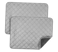 TOGEVAL 2 pièces Tapis Réutilisable pour Chiens Alèse Lavable et Imperméable Tapis Pipi Doux Peluche Courte avec Base Antidérapante pour Dressage et Protection Canapé Siège Auto Maison et