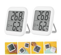 TOGEVAL 2 pièces Thermomètre Hygromètre Digital Intérieur Moniteur Température et Humidité LCD Précis pour Maison Bureau École Portable et Affichage