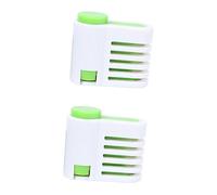 TOGEVAL 2 pièces Trancheuse Toast Manuelle Outil Pâtisserie DIY Couches pour Découpe Uniforme de Sandwichs Gâteaux et Pains Accessoire Cuisine Vert Compacte et Légère