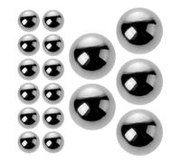 TOGEVAL 20 Billes de Mélange en Acier Inoxydable 5 MM 20 Pcs pour Vernis à Ongles Pigments et Peintures à L’Huile Agitateur Polyvalent pour Maquettisme et DIY Outils de Mélange