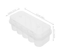TOGEVAL 20 pièces Boîte de Rangement Flacons Transparente avec Couvercle Plastique pour Laboratoire Congélateur et Cabinet Organiseur Compact et Léger pour Stockage Sécurisé