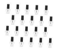 TOGEVAL 20 pièces Bouteilles Cœur Vide pour Vernis à Ongles Outils Manucure et Compatibles pour Gels et Huiles Stockage Pratique pour Usage Professionnel et Personnel