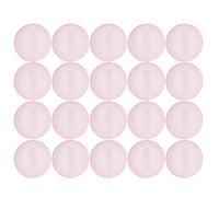 TOGEVAL 20 Pièces Houppettes à Poudre Velours 20 Pcs 60Mm X 7Mm Rose, Bouffettes Sèches Douces pour Visage, Applicateurs Matifiants avec Ruban, pour Maquillage Précis et Contrôle du Sébum,