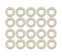 TOGEVAL 20 Pièces Lot de 20 Coussinets de Piston en Feutre Beige pour Trompette, Cornet et Trombone, Accessoires D'instruments à Vent, Tampons de Valve Silencieux et Absorbant L'humidité,