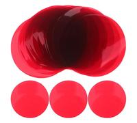TOGEVAL 20 Pièces Lot de 20 Filtres Autocollants de Lumière Ambiante pour Spots LED 50 Mm, Film Gélatine Rouge Solaire, Correction Couleur pour Éclairage D’ambiance et Scène, pour Chambre