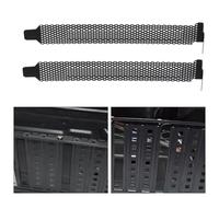 TOGEVAL 20 Plaques de Protection Pci Noires en Maille Métallique pour Boîtiers PC Micro-ATX et ATX Cache-Emplacement Ventilé Anti-Poussière Bloc de Châssis d'Ordinateur pour