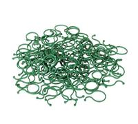 TOGEVAL 200 Pièces 200 Pinces de Jardinage Vertes Grandes en Plastique Réutilisables pour Plantes Grimpantes, Clips de Soutien pour Tomates et Vignes, Lot de 200 Pièces pour Potager