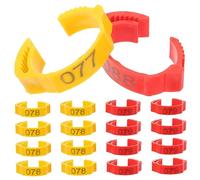 TOGEVAL 200pièces Anneaux De Jambe Colorés pour Volaille Étiquettes Numériques pour Poules Canards Et Oies Accessoires Pratiques pour Élevage Et Identification des Animaux