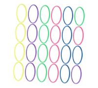 TOGEVAL 24 pièces Jeu de Lancer Anneaux Plastiques pour Garçon Fille Interactif Extérieur Améliore Coordination Main-œil et Esprit Équipe Fête et Jeu Familial