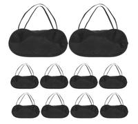 TOGEVAL 24 pièces Masques de Sommeil Voyage Lot de Cache-yeux Noir avec Bande Élastique Occultant Total pour Sommeil Profond et Jeux Équipe Unisexe