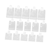 TOGEVAL 24 pièces Sachets Rechargeables de Voyage pour Lotion Pochette Cosmétique Carrée Réutilisable Pet Étanche et Résistant pour Maquillage et Articles de Toilette
