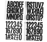 TOGEVAL 24feuilles Autocollants Lettres Et Chiffres Vinyle Décoratifs Pour Boîtes Aux Lettres Et Voitures Alphabet Stickers Adhésifs