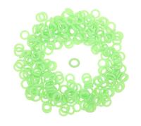 TOGEVAL 250 Anneaux Phosphorescents en Silicone pour Piquets de Tente 250 Pièces Vert Fluorescent Anneaux de Fixation et Stabilisateurs pour Camping Randonnée et Sécurité Nocturne