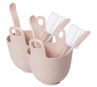 TOGEVAL 2ensembles Bols à Masque Faciaux Avec Pinceaux Outils Pour Soins De Peau Et Mélange De Masques Pour Femmes