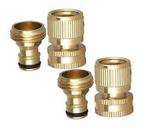 TOGEVAL 2ensembles Raccords pour Tuyau Arrosage Adaptateur Fileté Pouce Remplacement pour Embout De Tuyau Coupleur De Jardin