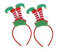 TOGEVAL 2pièces Bandeaux De Noël Avec Éléments Décoratifs Serre-têtes De Fêtes Accessoires Pour Cheveux De Costume Coiffes Pour Garçon Fille