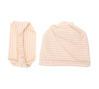 TOGEVAL 2pièces Bonnet De Sommeil Confortable Coton Couvre-cheveux Pratique Pour Postpartum Maternité