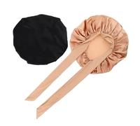 TOGEVAL 2pièces Bonnets De Nuit Satin Souple Pour Femme Lot De Bonnets De Nuit Élastique Confortable Pour Cheveux