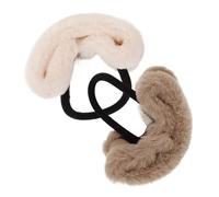 TOGEVAL 2pièces Élastiques à Cheveux Pu Vintage Accessoires De Coiffure Pour Buns Queue De Cheval Et Tresses Pour Femmes Et Filles Couleurs Classiques Et Polyvalents