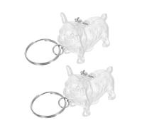 TOGEVAL 2pièces Flacon de Souvenirs Forme de Chien pour Poils Animaux Pendentif Porte-clés pour Conserver Les Poils de Chats et Chiens