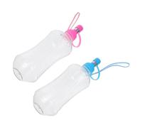 TOGEVAL 2pièces Gourde Chat Chien Portable Bouteille Eau Anti-Fuite Accrocheur Pratique pour Voyage Randonnée Camping