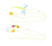 TOGEVAL 2pièces Jouets Suspendus pour Jouets Feutre Animaux avec Dragonfly Et Chenille Accessoires Ludiques pour Exercices Maison