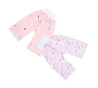 TOGEVAL 2pièces Lot De Culottes Apprentissage Coton Pour Garçon Fille Unisexes Imperméables Et Pliables